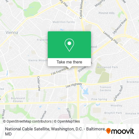 National Cable Satellite map