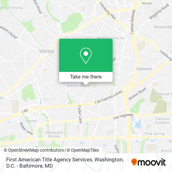 First American Title Agency Services map