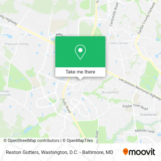 Reston Gutters map
