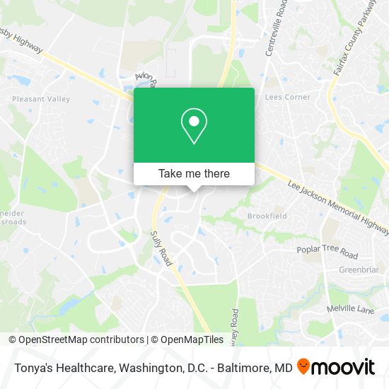 Mapa de Tonya's Healthcare