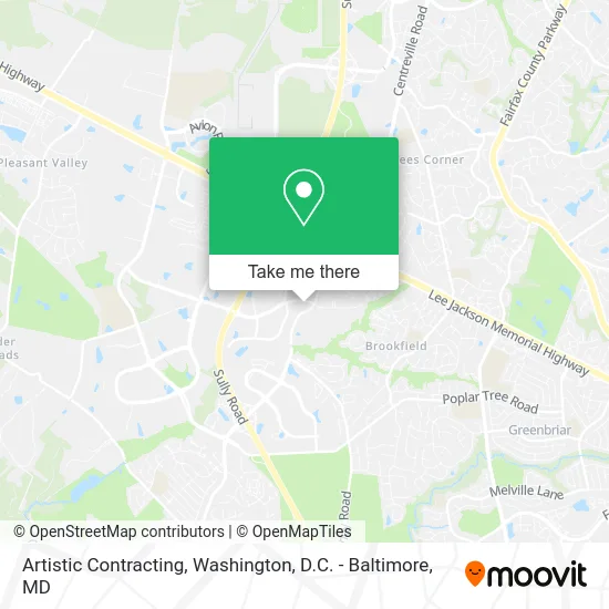 Artistic Contracting map