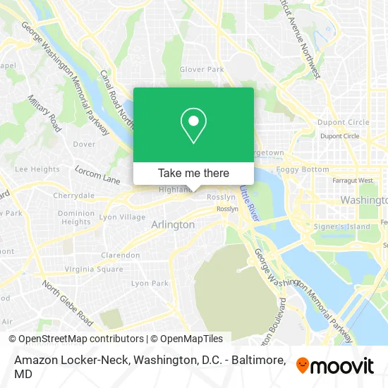 Amazon Locker-Neck map
