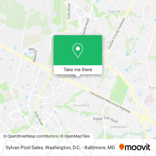 Sylvan Pool Sales map