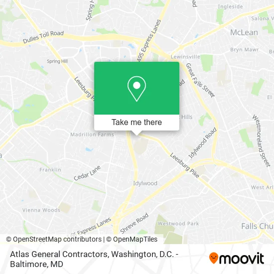 Atlas General Contractors map