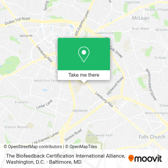 The Biofeedback Certification International Alliance map