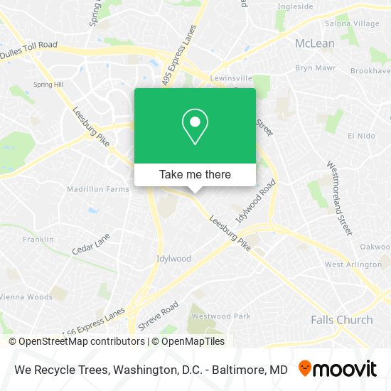 We Recycle Trees map