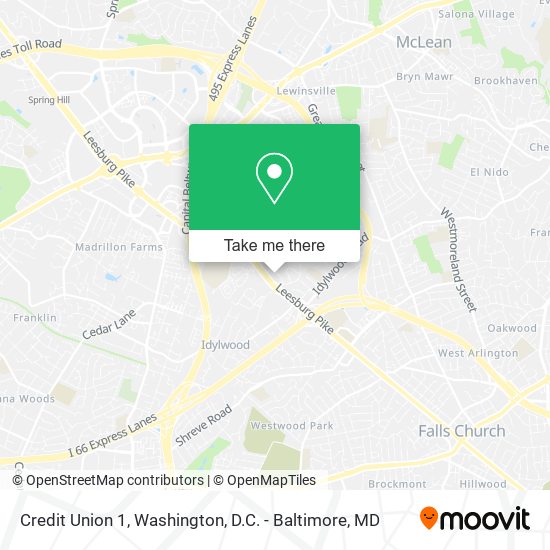 Credit Union 1 map