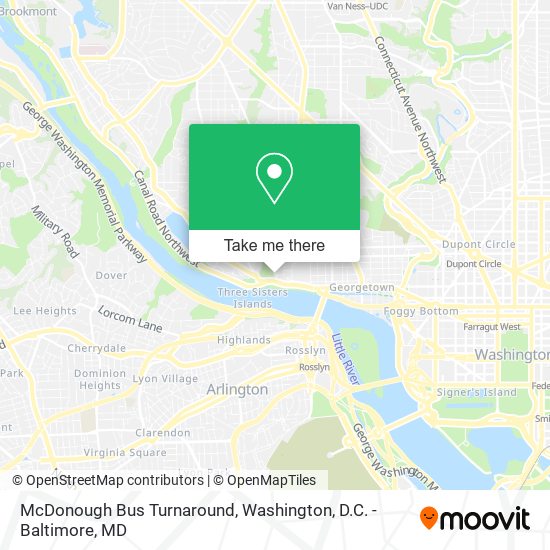 Mapa de McDonough Bus Turnaround