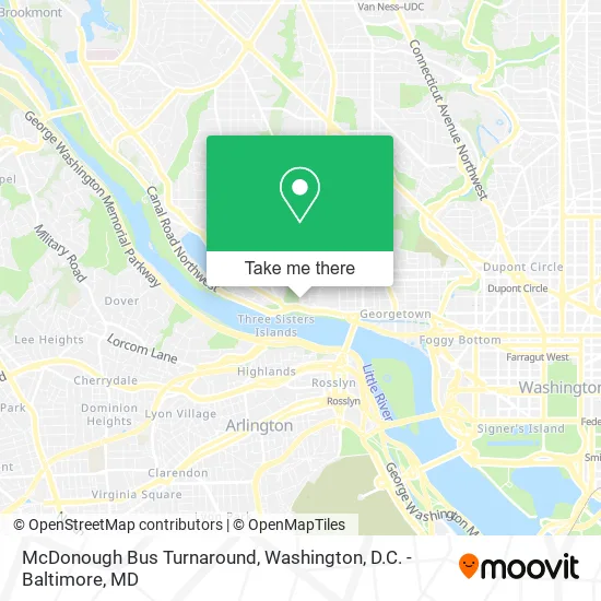 McDonough Bus Turnaround map