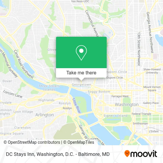DC Stays Inn map