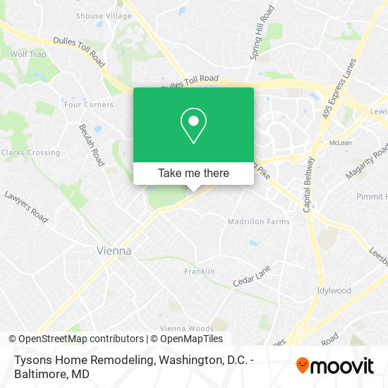 Mapa de Tysons Home Remodeling