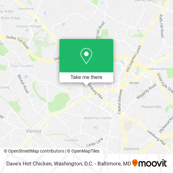 Dave's Hot Chicken map