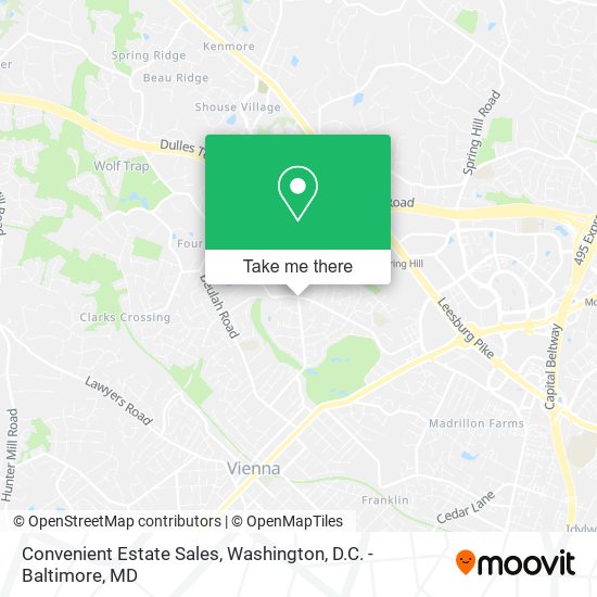 Convenient Estate Sales map