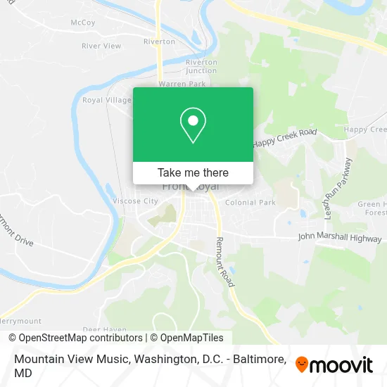 Mountain View Music map