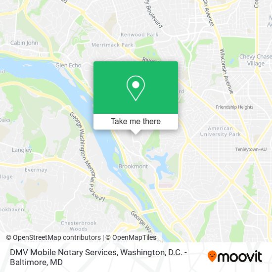 DMV Mobile Notary Services map
