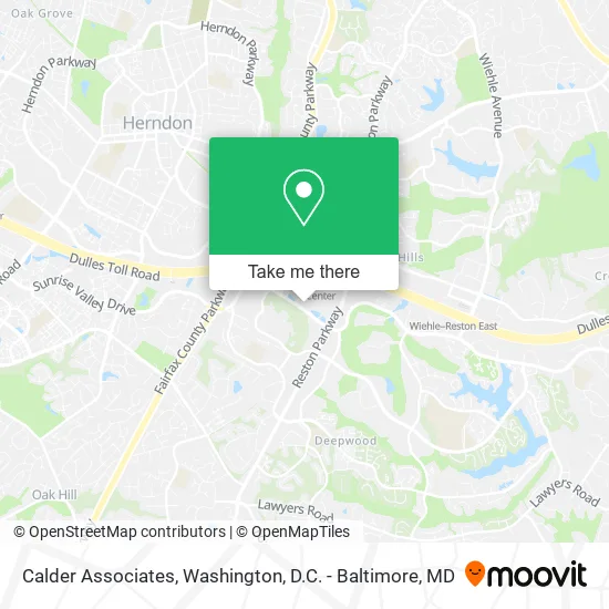 Calder Associates map