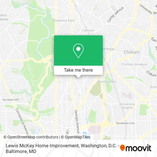 Mapa de Lewis McKey Home Improvement