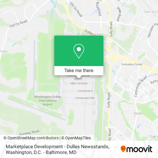 Marketplace Development - Dulles Newsstands map