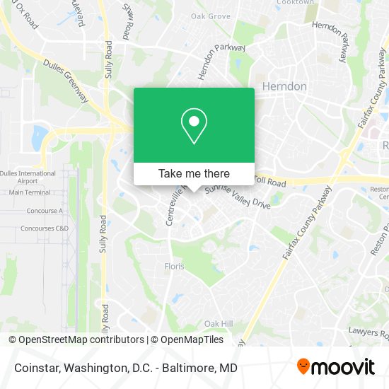 Coinstar map