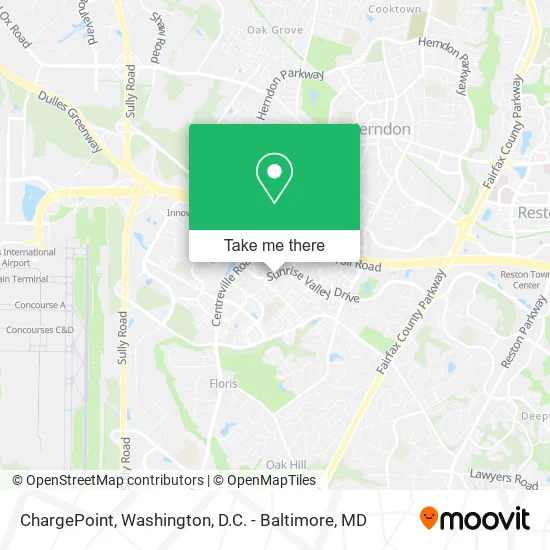 Mapa de ChargePoint