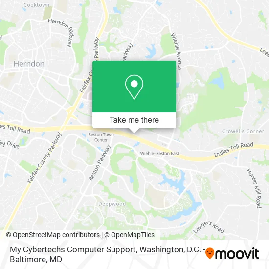 My Cybertechs Computer Support map