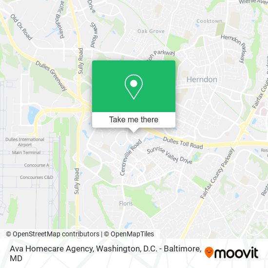 Mapa de Ava Homecare Agency