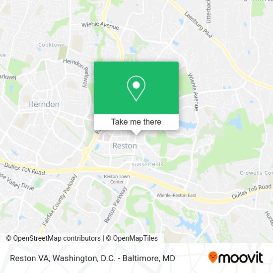 Reston VA map