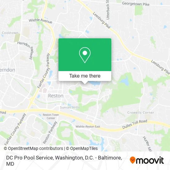 DC Pro Pool Service map