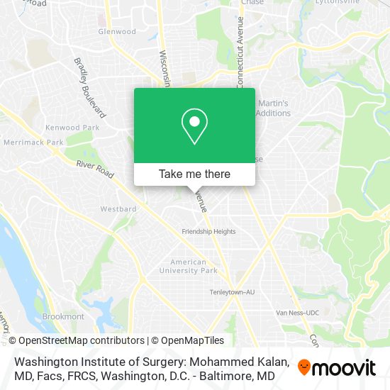 Washington Institute of Surgery: Mohammed Kalan, MD, Facs, FRCS map