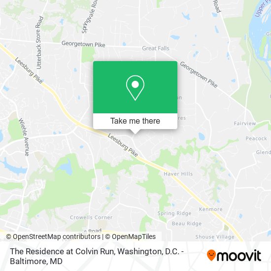 The Residence at Colvin Run map