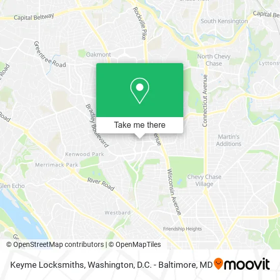 Keyme Locksmiths map