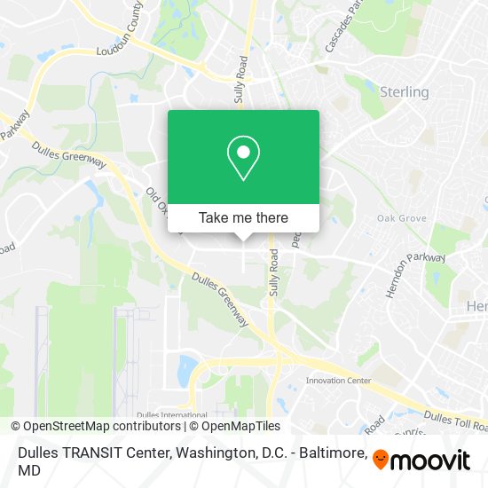Mapa de Dulles TRANSIT Center