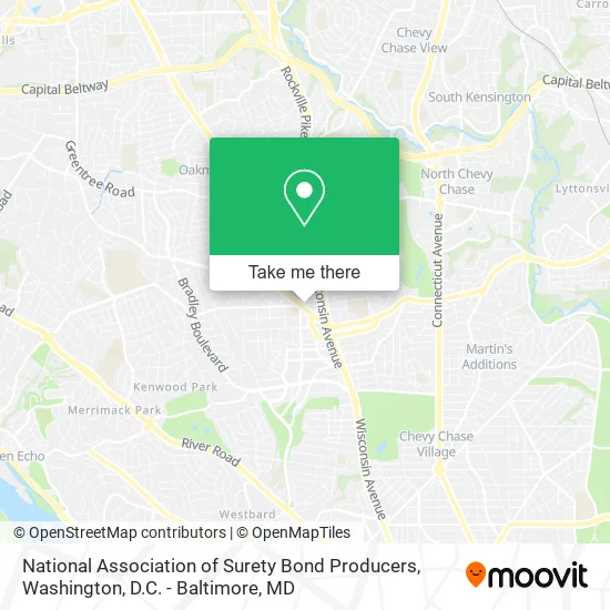 Mapa de National Association of Surety Bond Producers