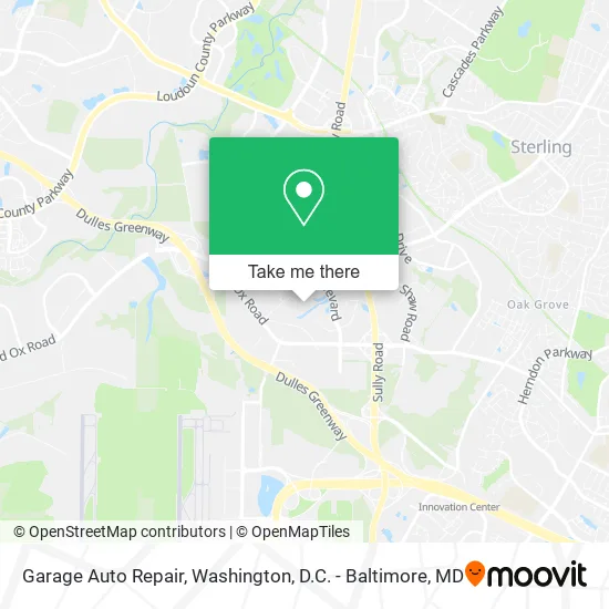 Mapa de Garage Auto Repair