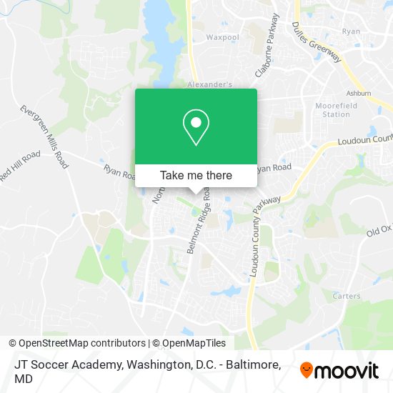 JT Soccer Academy map