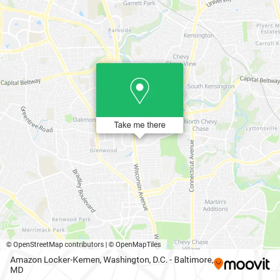 Amazon Locker-Kemen map