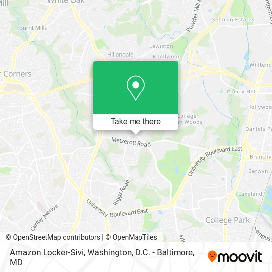 Amazon Locker-Sivi map
