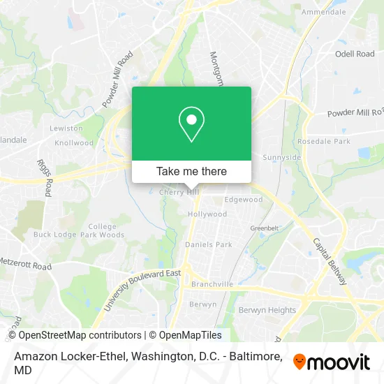 Amazon Locker-Ethel map