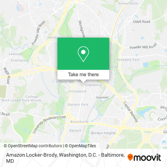 Amazon Locker-Brody map