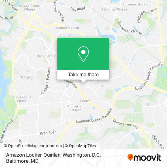 Amazon Locker-Quinlan map