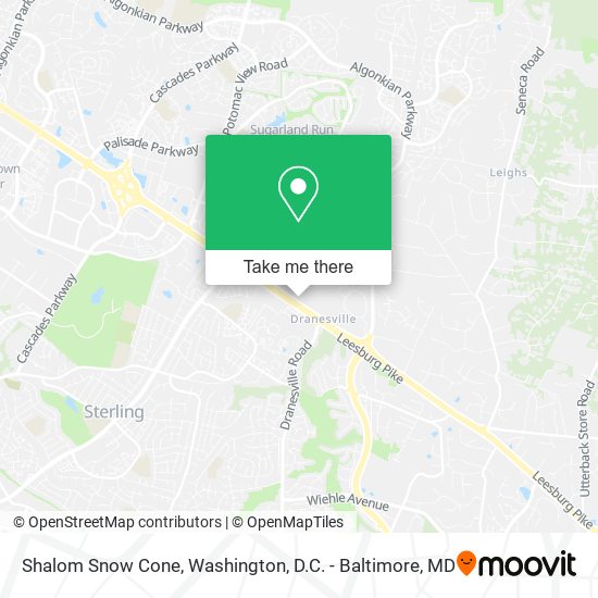 Shalom Snow Cone map