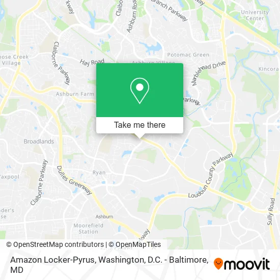 Amazon Locker-Pyrus map