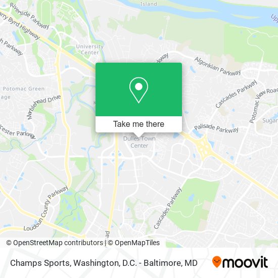 Mapa de Champs Sports