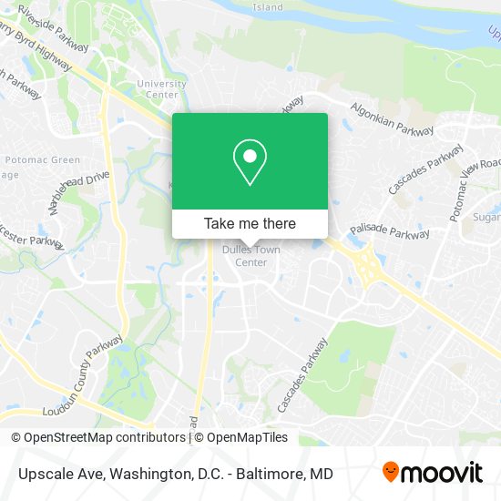 Upscale Ave map