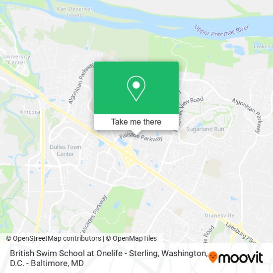 British Swim School at Onelife - Sterling map