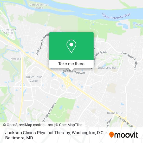 Jackson Clinics Physical Therapy map