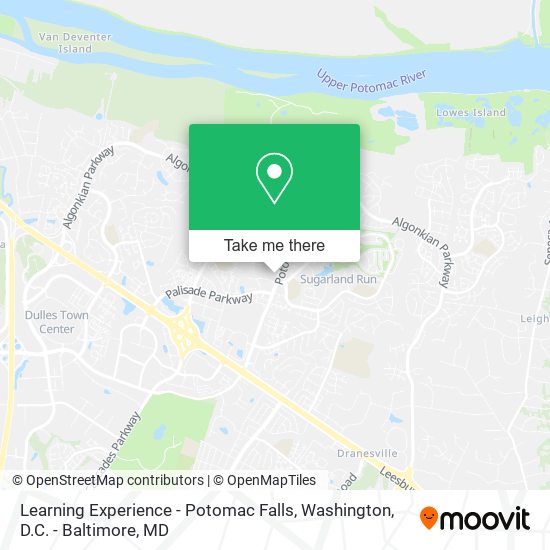 Learning Experience - Potomac Falls map