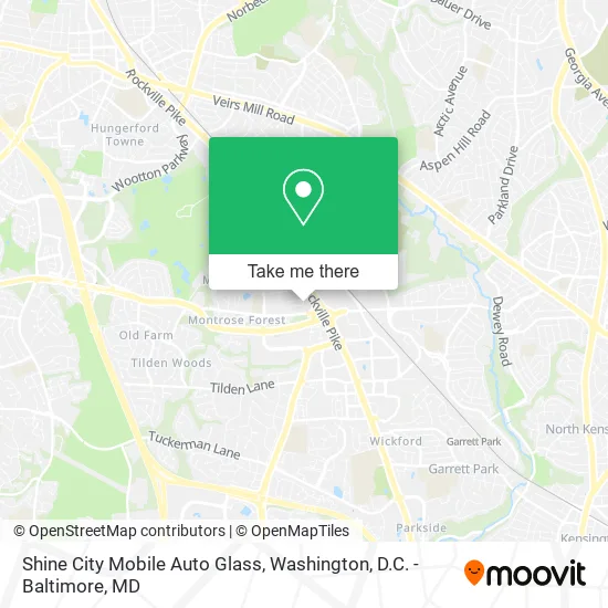 Mapa de Shine City Mobile Auto Glass