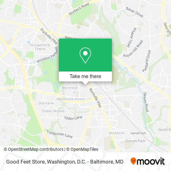 Good Feet Store map