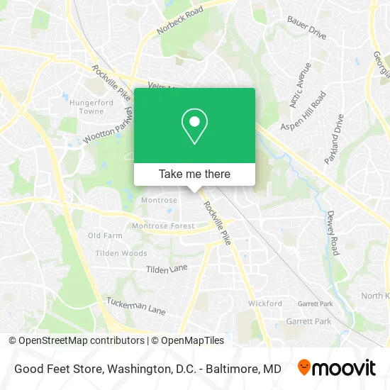 Good Feet Store map